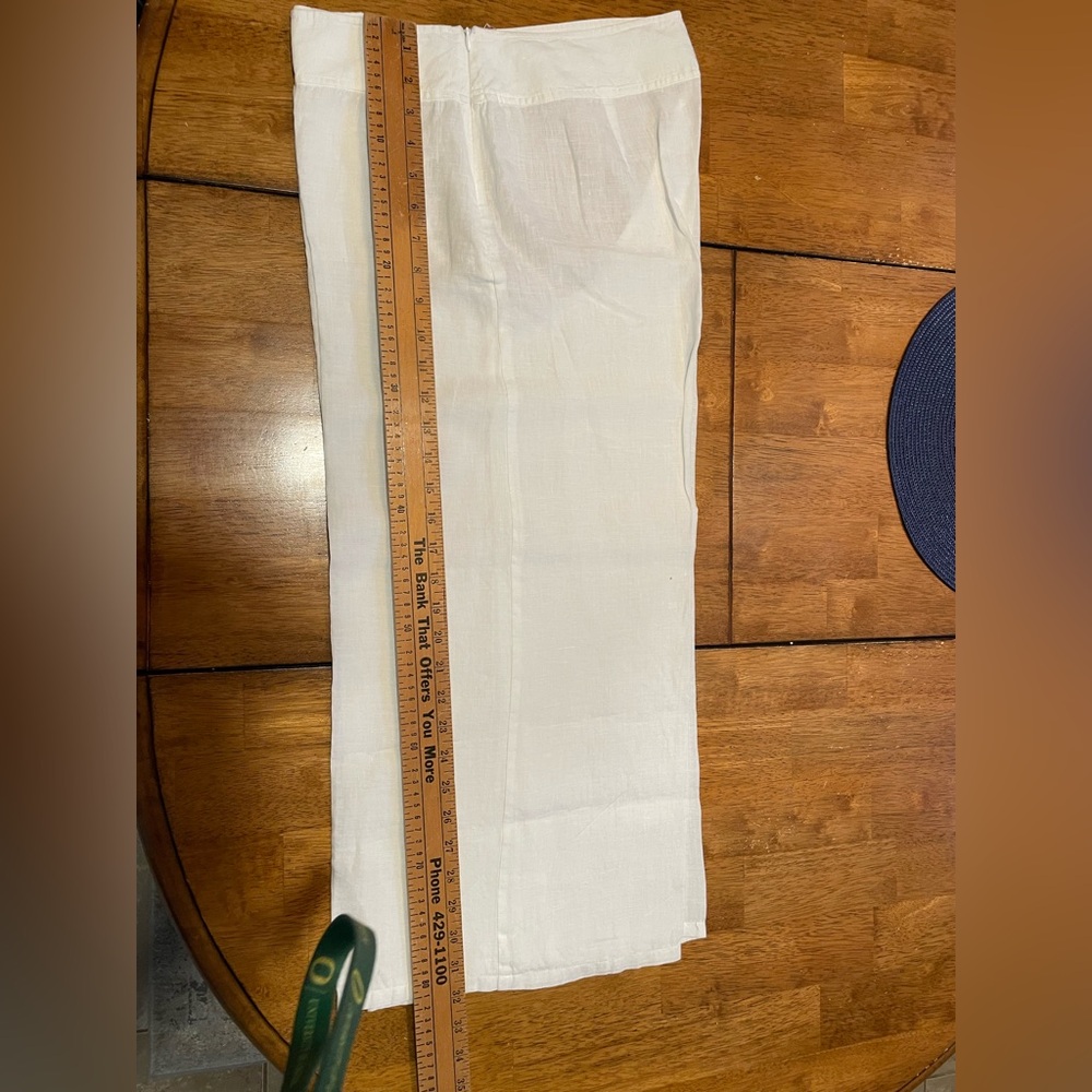 Eileen Fisher Linen Wide-Leg Pants Capri